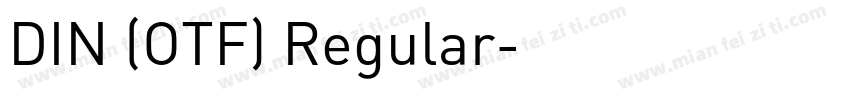 DIN (OTF) Regular字体转换